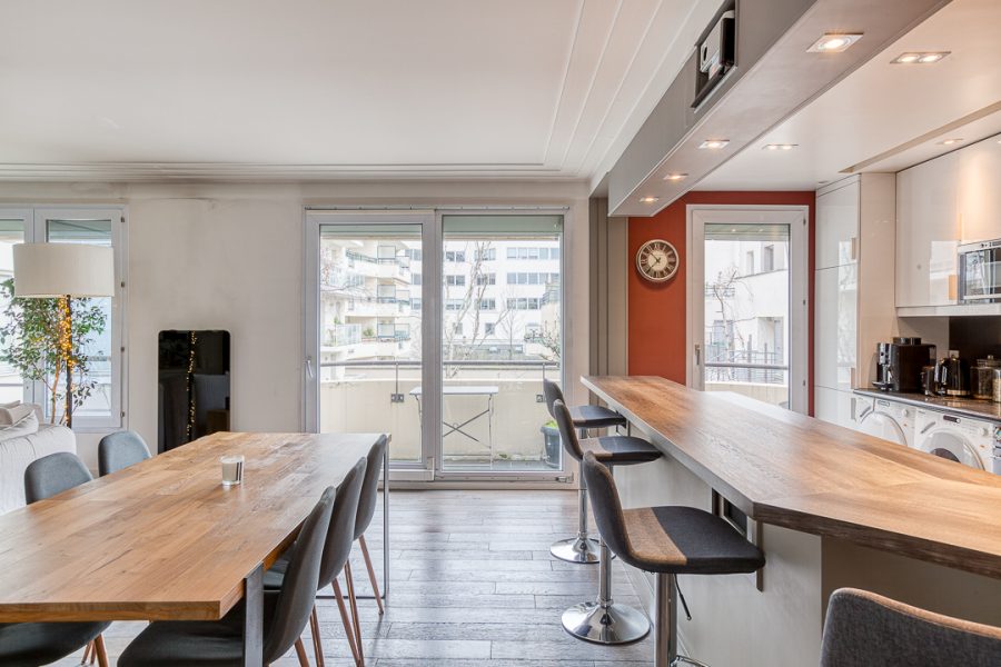 BOULOGNE-BILLANCOURT – METRO PTE DE ST CLOUD -APPARTEMENT DE RÉCEPTION 90 m2 CLIMATISÉ